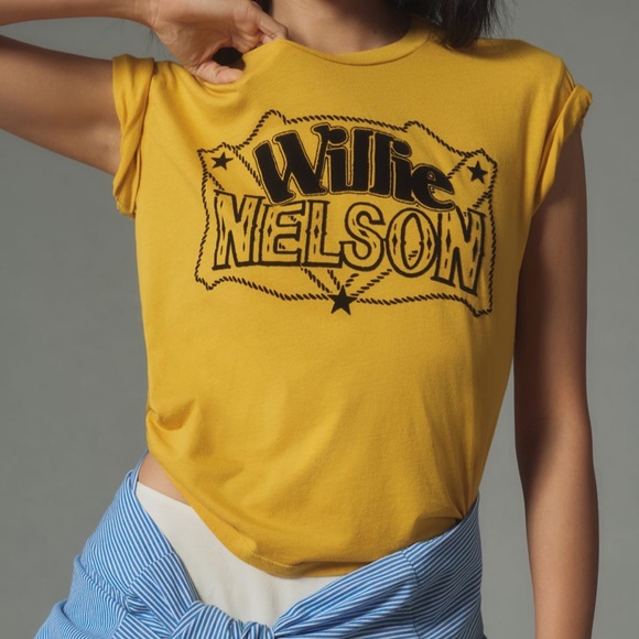 NWT Letluv Willie Nelson Tee - Picture 1 of 6